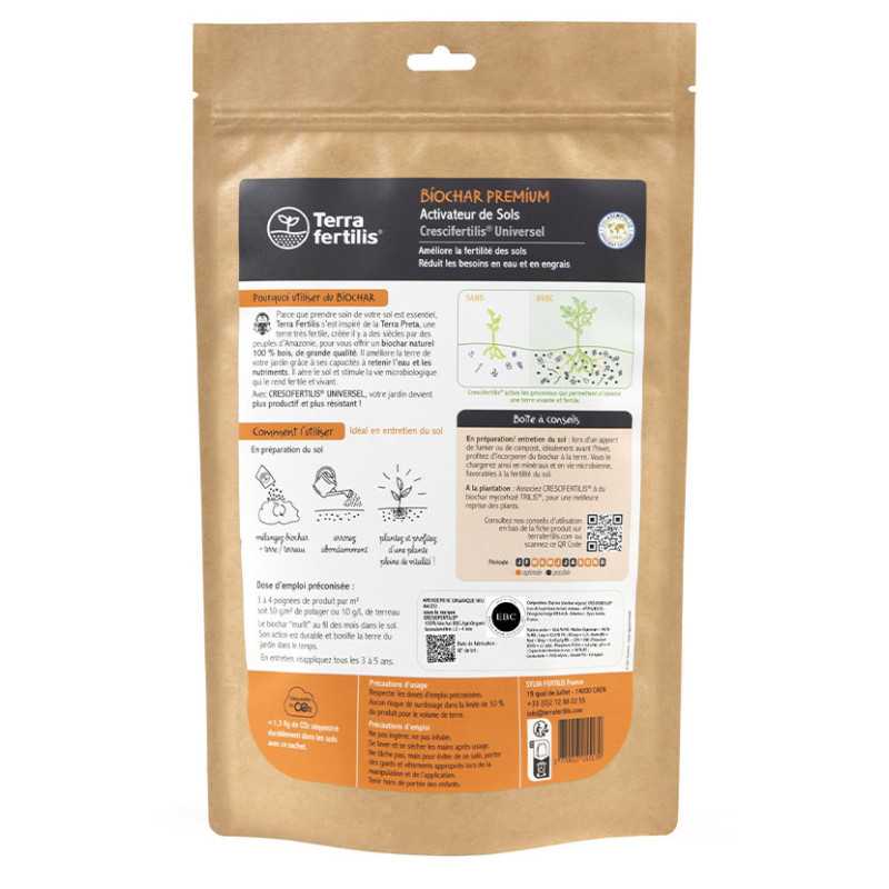 Pflanzenkohle Universaldünger Terra Fertilis - 500 g, 1 kg, 2,5 kg oder 5 kg: Schenken Sie Ihrem Boden neues Leben