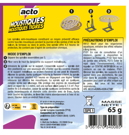 Deux supports métalliques pour spirales anti-moustiques.