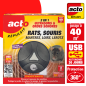 Ultrasonic & Sound Repellent for Rats, Mice, Martens | Protection 40m²