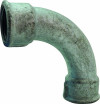 90° Wide Radius Elbow | Galvanized female/female malleable cast iron EN 10242