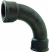 Large Radius Elbow Malleable Cast Iron 90° Black Heart Female/Female