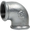 90° Female Elbow Connector | Galvanized malleable cast iron EN 10242