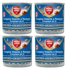 Lot de 4 boites de Fumigène anti-punaises de lit 10grs