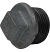 Male Cap with Malleable Cast Iron Stop with Black Core