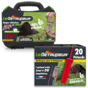 Komplettes Set DETROPER Koffer + 24 Nachfüllungen - Professionelle Anti-Maulwurfsfalle