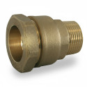 Brass male right compression connection