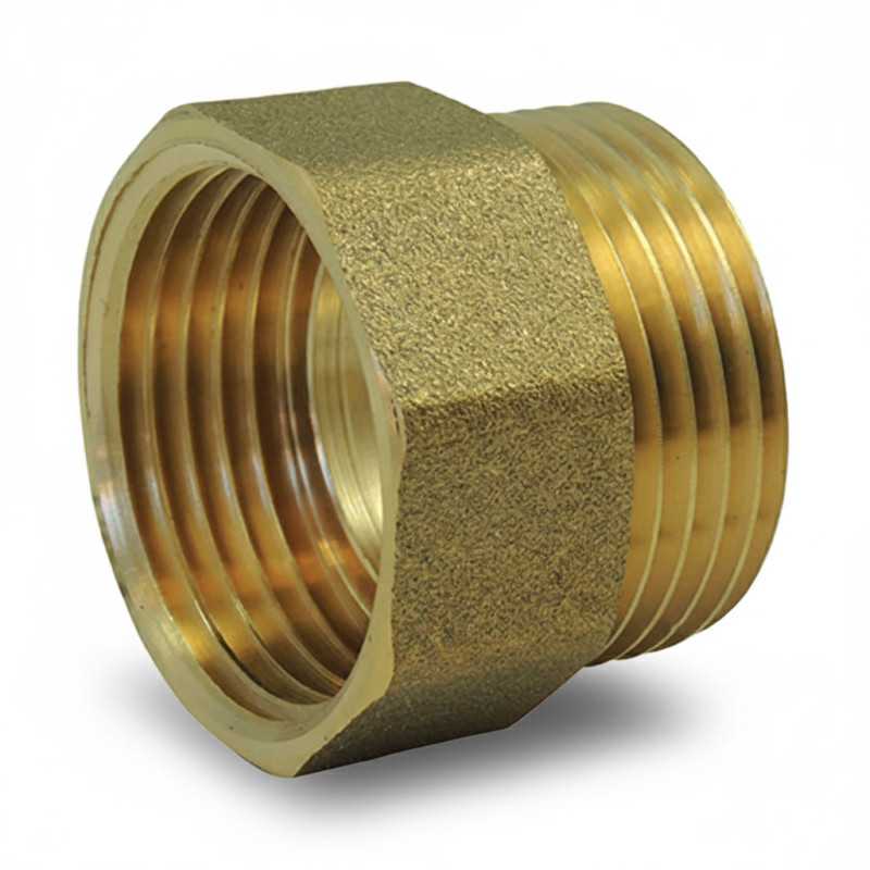 Equal Brass Male/Female Sleeve PN16 - Gas Plumbing Thread Fitting