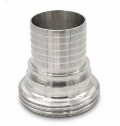 MALE DIN food connection with stainless steel socket 316