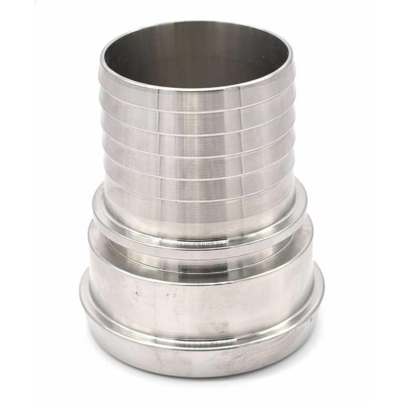 Female food connection with DIN stainless steel socket 316