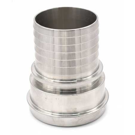 Female food connection with DIN stainless steel socket 316