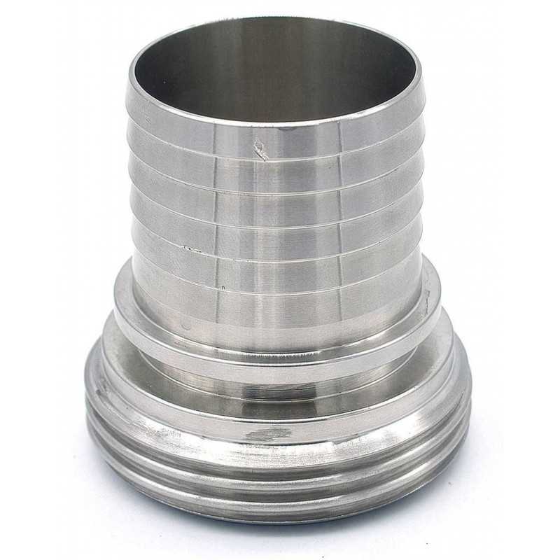 Raccordo alimentare maschio con boccola SMS inox 316 Raccordo alimentare maschio con boccola SMS inox 316