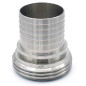 Male food connection with stainless SMS socket 316
