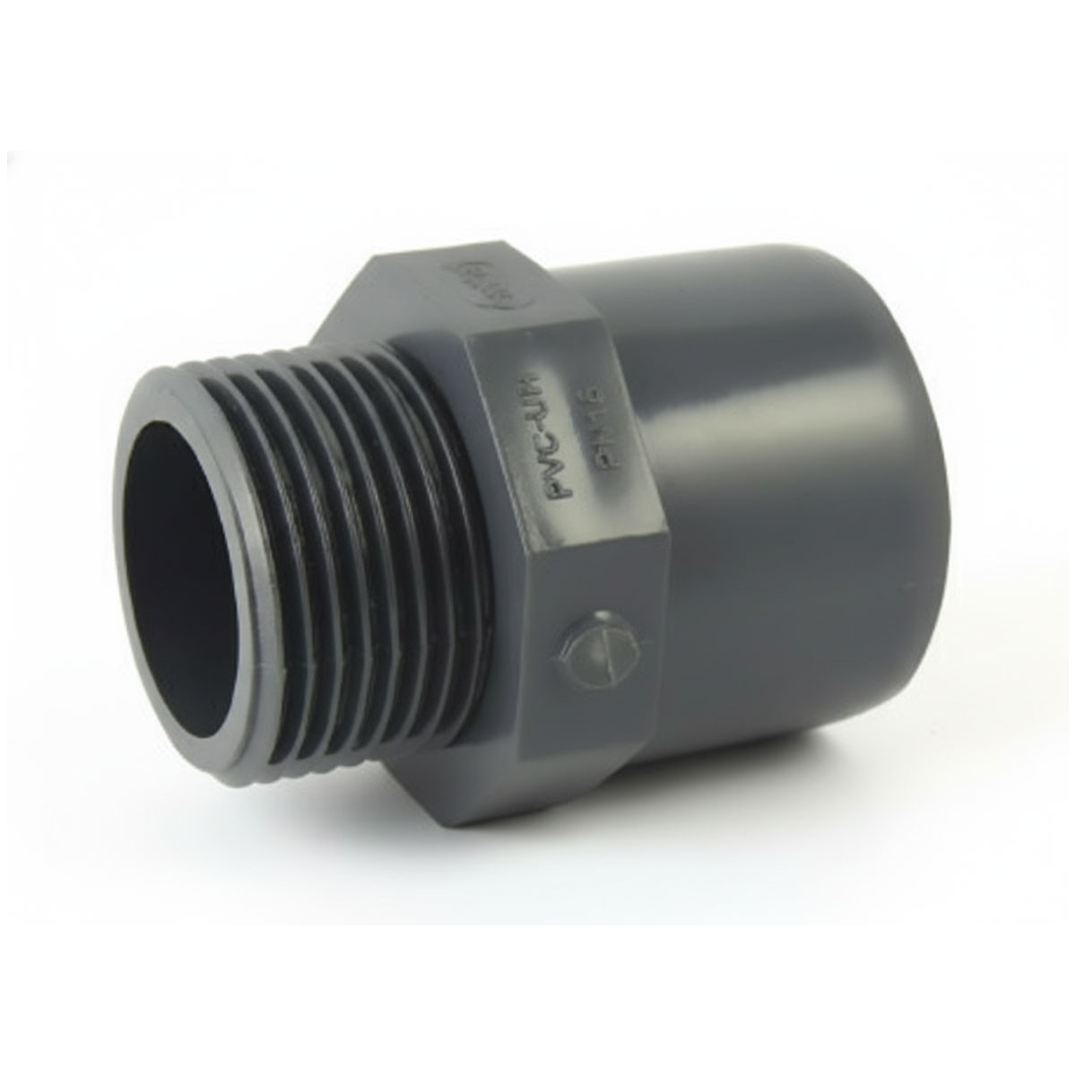 Adaptateur male / femelle ou male / male en PVC mixte à visser et à coller