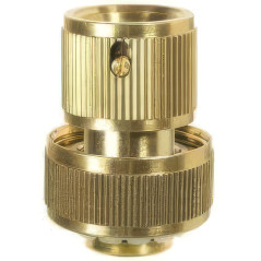 Quick brass watering connection