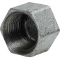 Female cap in galvanized malleable cast iron
