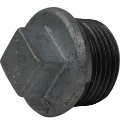 Bouchon Mâle avec Butée en Fonte Malléable à Cœur Noir