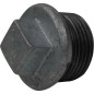 Male Cap with Malleable Cast Iron Stop with Black Core