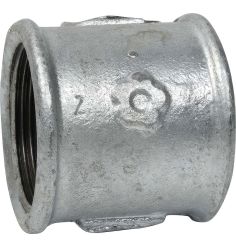 Galvanized malleable cast iron female-female sleeve