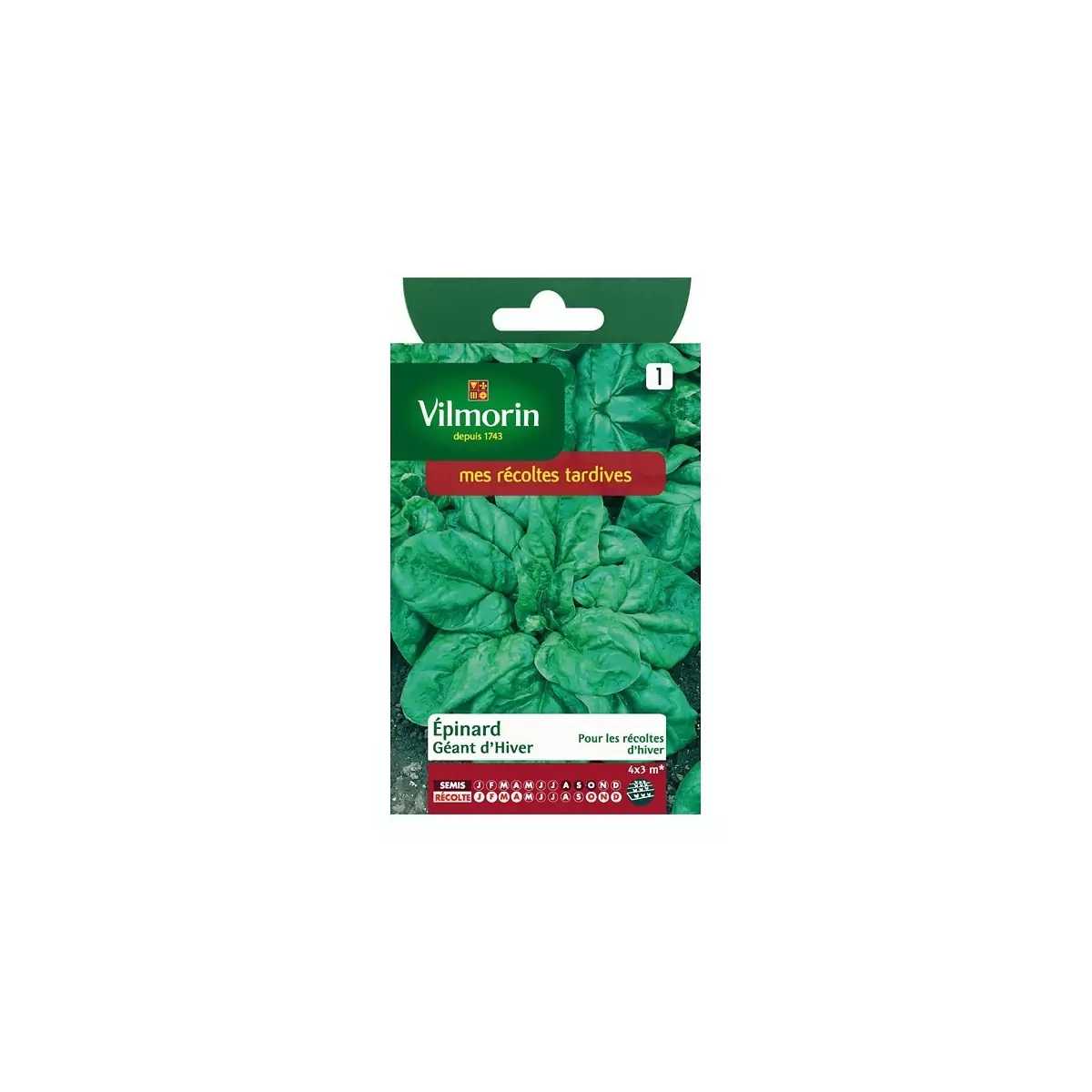 Product sheet Winter Giant Spinach