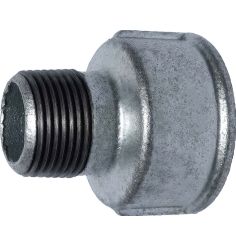 Galvanized malleable cast iron female-to-male reduction