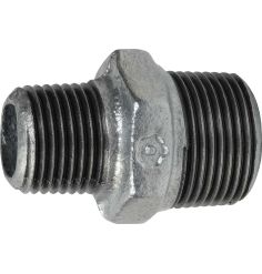 Boquilla macho-macho reducida de hierro fundido maleable galvanizado