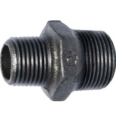 Male Male Cast Iron Reduced Nipple - Industrial Gas Plumbing Fitting