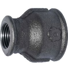 Manchon Réduit Fonte Malléable Noir | F/F EN 10242 pour Tuyauterie
