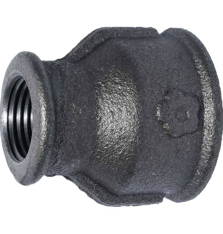 Manchon Réduit Fonte Malléable Noir | F/F EN 10242 pour Tuyauterie