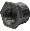 Single male/female reduction in black malleable cast iron - Pro ISO 7-1 connection