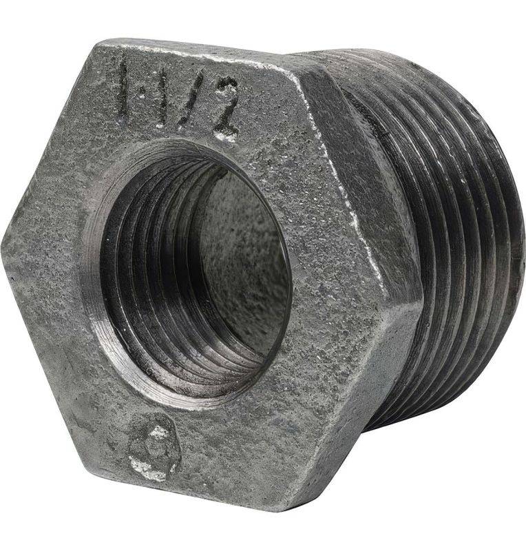 Single male/female reduction in galvanized malleable cast iron – anti-corrosion excellence