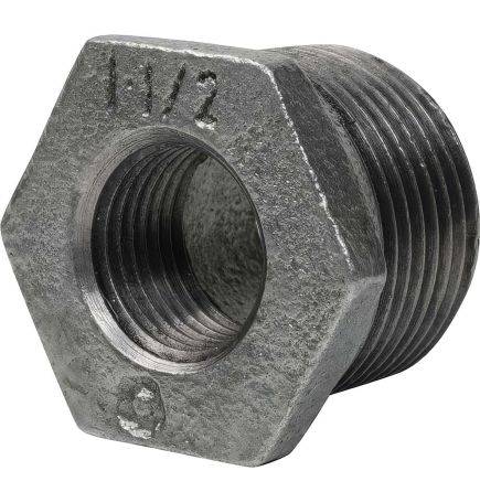 Reducción macho/hembra simple en fundición maleable galvanizada: excelencia anticorrosión