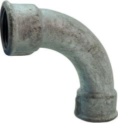 Coude 90° à grand rayon | Fonte malléable femelle/femelle galvanisée EN 10242
