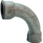Codo de radio ancho de 90° | Fundición maleable galvanizada hembra/hembra EN 10242