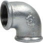 Conector de codo hembra de 90° | Fundición maleable galvanizada EN 10242