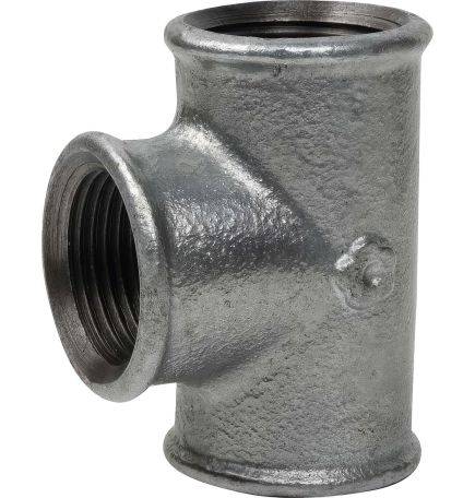 Equal tee 90° | Galvanized Malleable Cast Iron Female/Female EN 10242