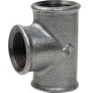 Equal tee 90° | Galvanized Malleable Cast Iron Female/Female EN 10242