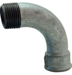 90° Elbow with Large Radius Galvanized Mallet Cast Iron Male Female| EN 10242 connection