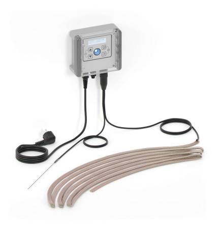 Détail câble chauffant Kuhlmann 0-200 degrés Celsius.