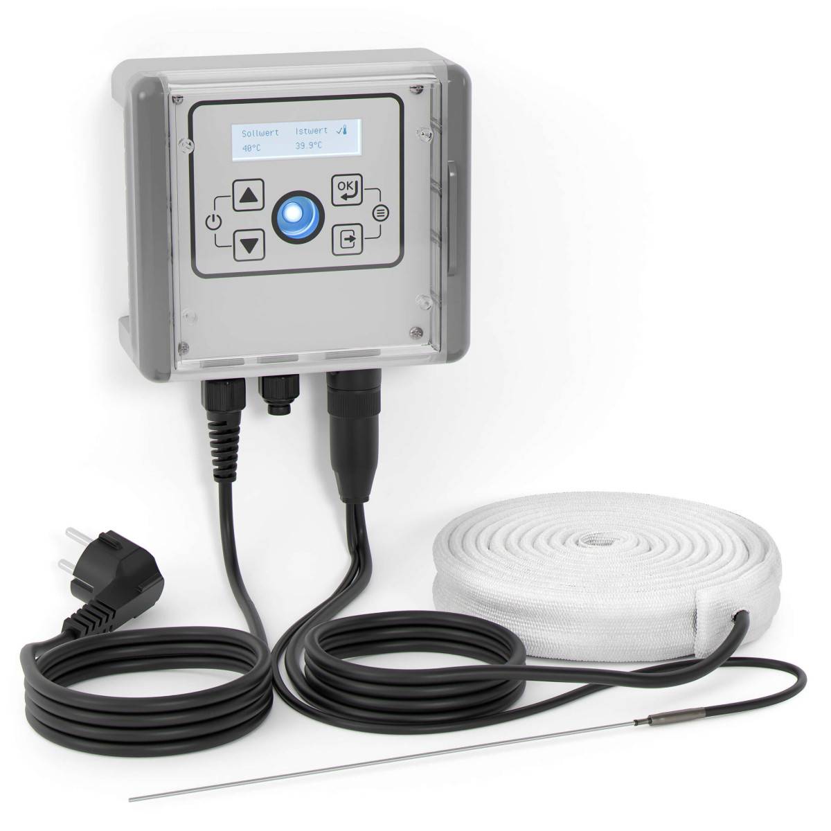 Kit ruban chauffant Kuhlmann 250W/m 400°C pour traçage électrique industriel haute puissance.