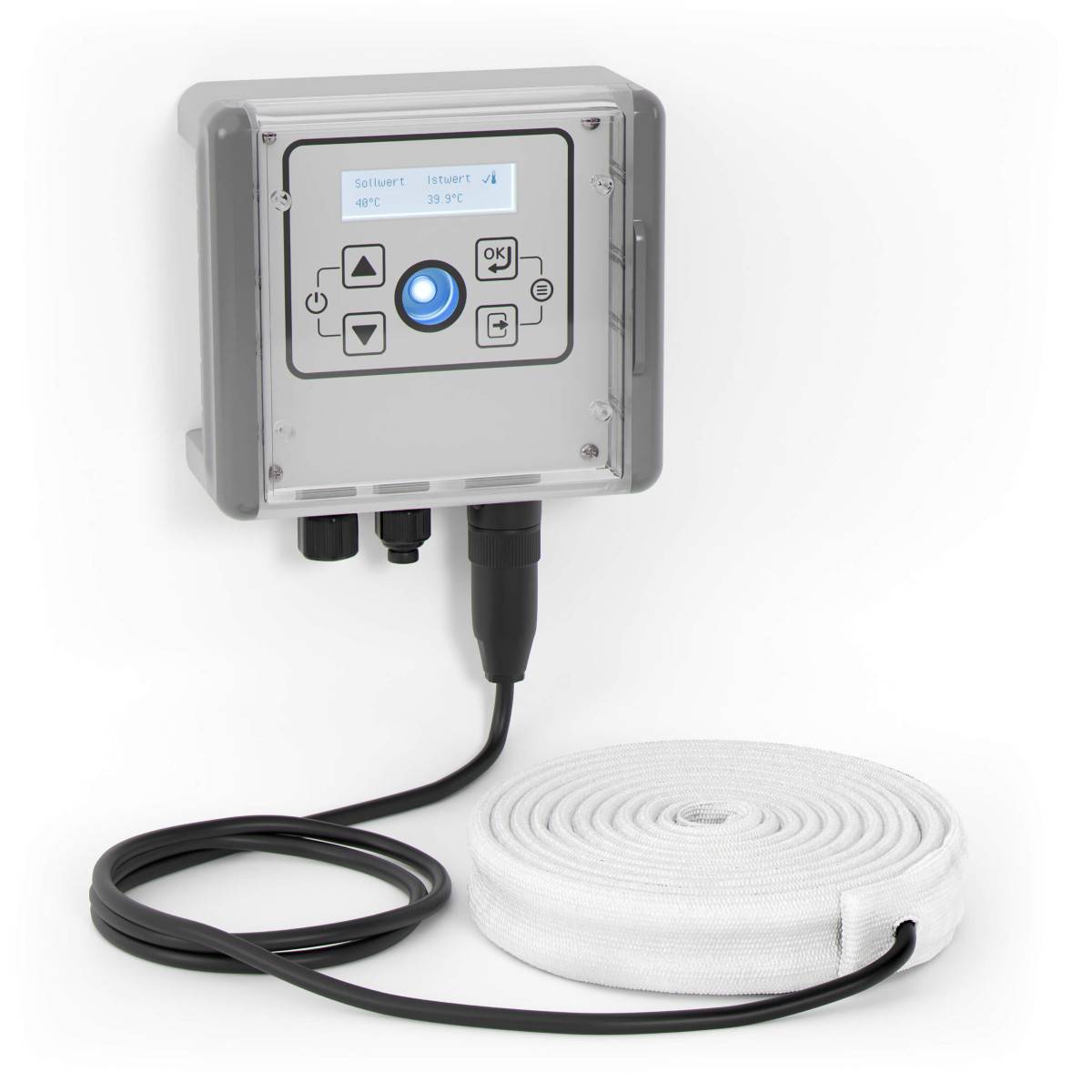 Kit ruban chauffant Kuhlmann 350W/m 900°C pour traçage électrique ultra-haute température.