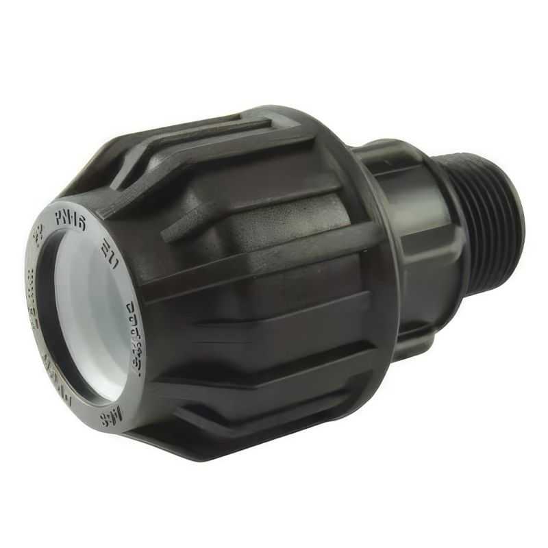 Raccord de compression avec filetage male BSP Raccord de compression avec filetage male BSP