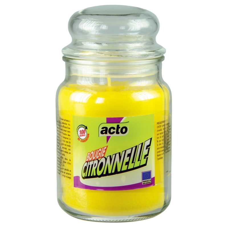 Bougie Citronnelle Grand Modèle 500g - Intérieur & Extérieur