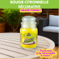 Candela alla citronella Modello grande 500g - Indoor & Outdoor Candela alla citronella Modello grande 500g - Indoor & Outdoor