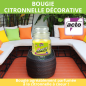 Candela di citronella 340g Acto - 65 ore di combustione Candela di citronella 340g Acto - 65 ore di combustione