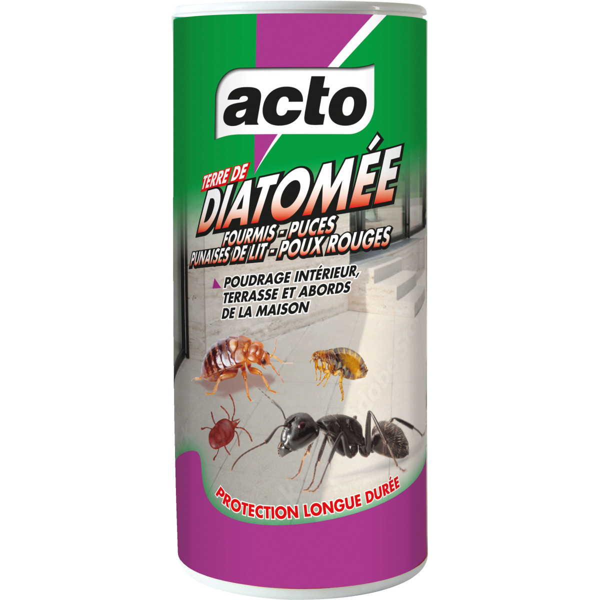 Terra di Diatomee Acto : Soluzione efficace contro pulci e scarafaggi