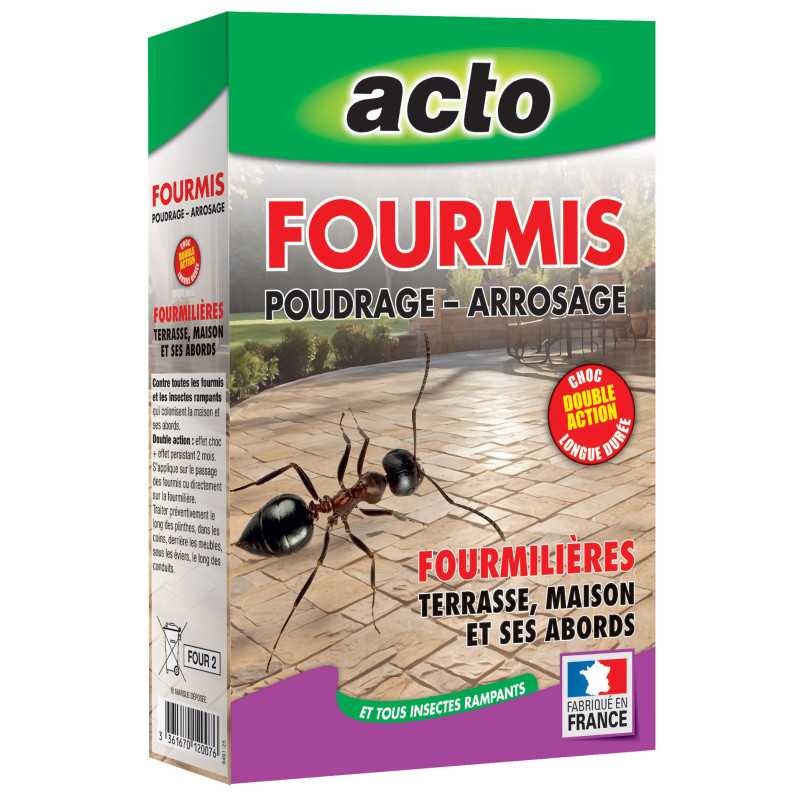 Poudre Fourmis Acto 1kg : Action Choc et Destruction des Nids