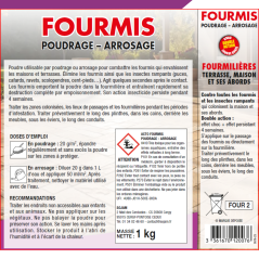Insecticide Acto Fourmis et Rampants - Étui 1kg Haute Performance