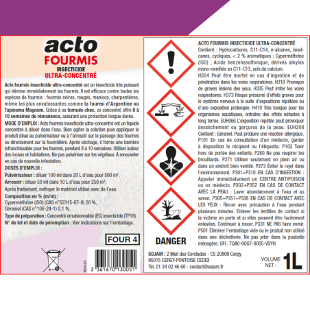 Powerful Anti-Ant Acto : Tapinoma Magnum and Argentina Elimination