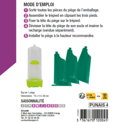 Attractif pour Punaises Diaboliques - Recharge Blister et Synergiste