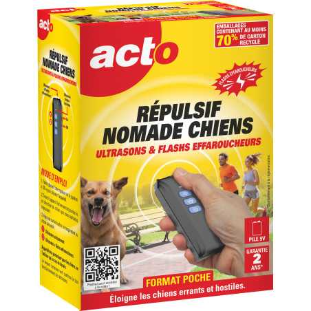 Éloigner un chien agressif : appareil ultrasons portatif ACTO 100dB